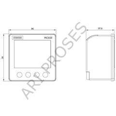 SIEMENS 7KM3220-1BA01-1EA0 Sentron Ölçüm Cihazı PAC3220