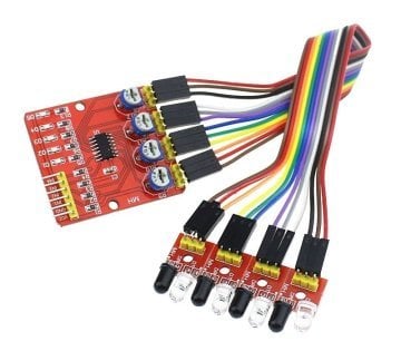 4'lü Xətt İzləyən Sensor Dəsti