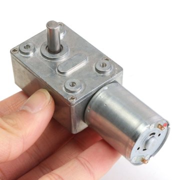 12V L Reduktorlu 300 RPM DC Motor