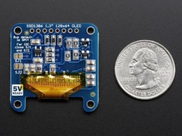 OLED Ağ-Qara 1.3'' Ekran Modulu