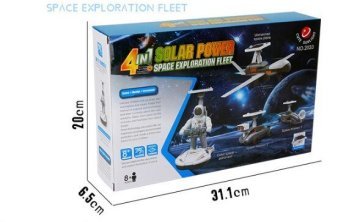 Günəş Enerjili Kosmik Space Robot Təlim Dəsti 4'lü