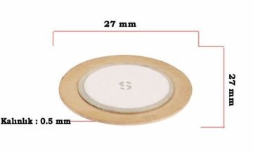 Piezo Disk 27 mm Diametr