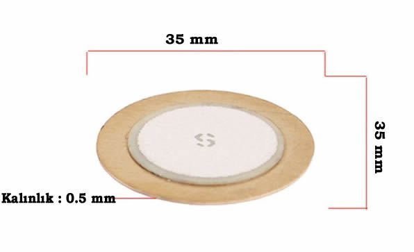 Piezo Disk 35 mm Diametr