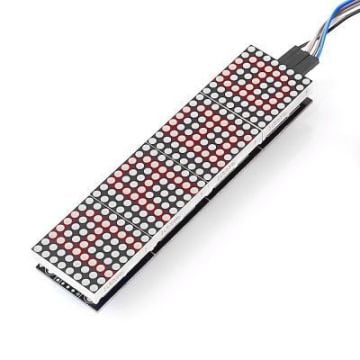 4′lü 8x8 Qırmızı Dot Matrix Board