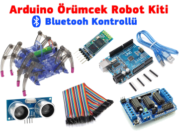 Arduino Hörümcək Robot Dəsti - Bluetooh İdarəetməli