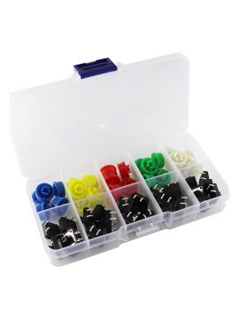 12x12mm Qapaqlı Push Button Dəsti - 25 Ədəd 5 Çeşid