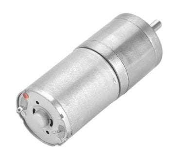 12V 10 RPM 25 mm Reduktorlu DC Motor