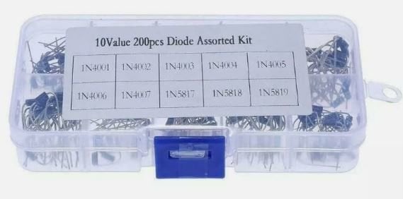 DO-41 Kılıf Silikon Diod Dəsti - 100 Ədəd 10 Çeşid
