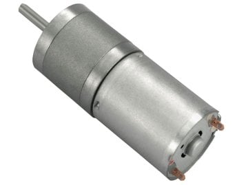 12V 50 RPM 25 mm Reduktorlu DC Motor