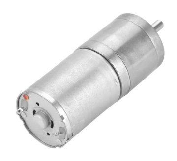 12V 500 RPM 25 mm Reduktorlu DC Motor