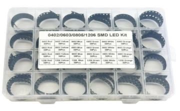 402/603/805/1206 Kılıf SMD LED Dəsti - 1200 Ədəd 6 Çeşid