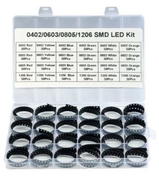 402/603/805/1206 Kılıf SMD LED Dəsti - 1200 Ədəd 6 Çeşid