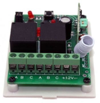 2 Kanal 433 MHz Kabelsiz RF Alıcılı Rele Kartı - Qutulu