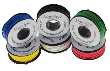Montaj Kabeli Paketi - 22AWG 6x15m Tək Damarlı