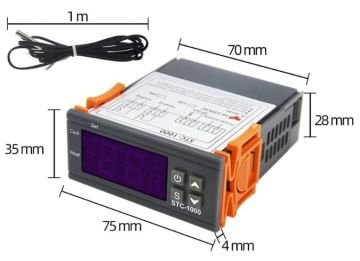 STC-1000 220V 10A LCD Ekranlı Tempratur Kontrol Modulu
