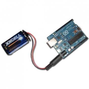 9V Batareya Barrel Dönüşdürücü Kabel - Arduino ilə Uyğun 9V Batareya Klipsi