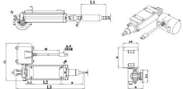 SKG 12V 150mm 10W Lineer Aktuator Motor