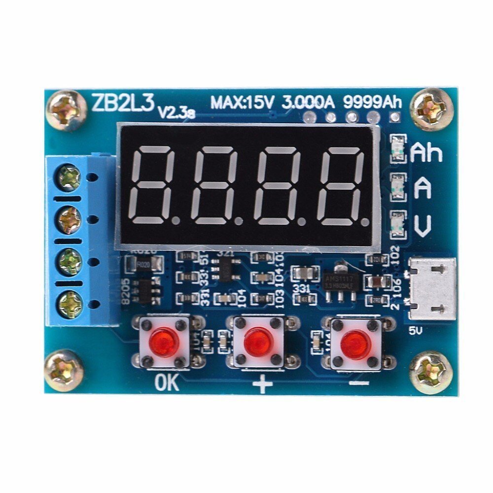 ZB2L3 Lityum Batareya 18650 Batareya Tutumu Ölçmə Batareyanın Boşalma Modulu