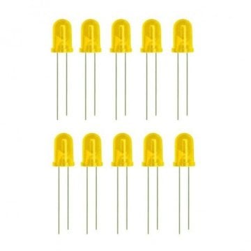 5mm Sarı LED Paketi - 10 Ədəd