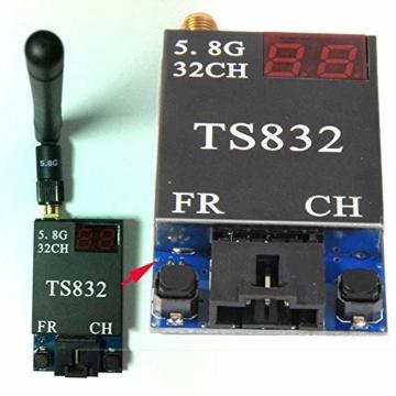 600mW 5.8GHz 5Km Görüntü Ötürücü və Alıcı Dəst RC832 TS832