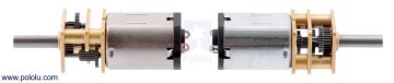 50:1 6V 625 RPM Karbon Fırçalı Metal DC Motor