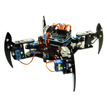 Quadruped (4 Ayaqlı) Hörümcək Robot - Elektronikasız