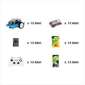 Orta Məktəb mBot Robotik Laboratoriya Dəsti 12+1 Nəfərlik  Maker Laboratoriya