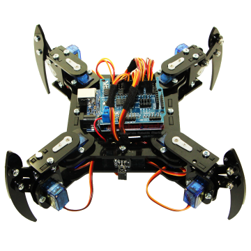 Quadruped (4 Ayaqlı) Hörümcək Robot - Elektronikalı