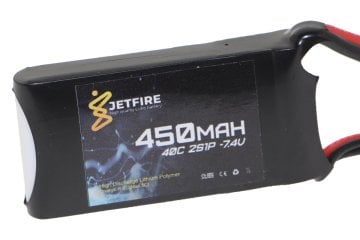 7.4V 450mAh 40C Li-Po Batareya 2S JetFire Batareya