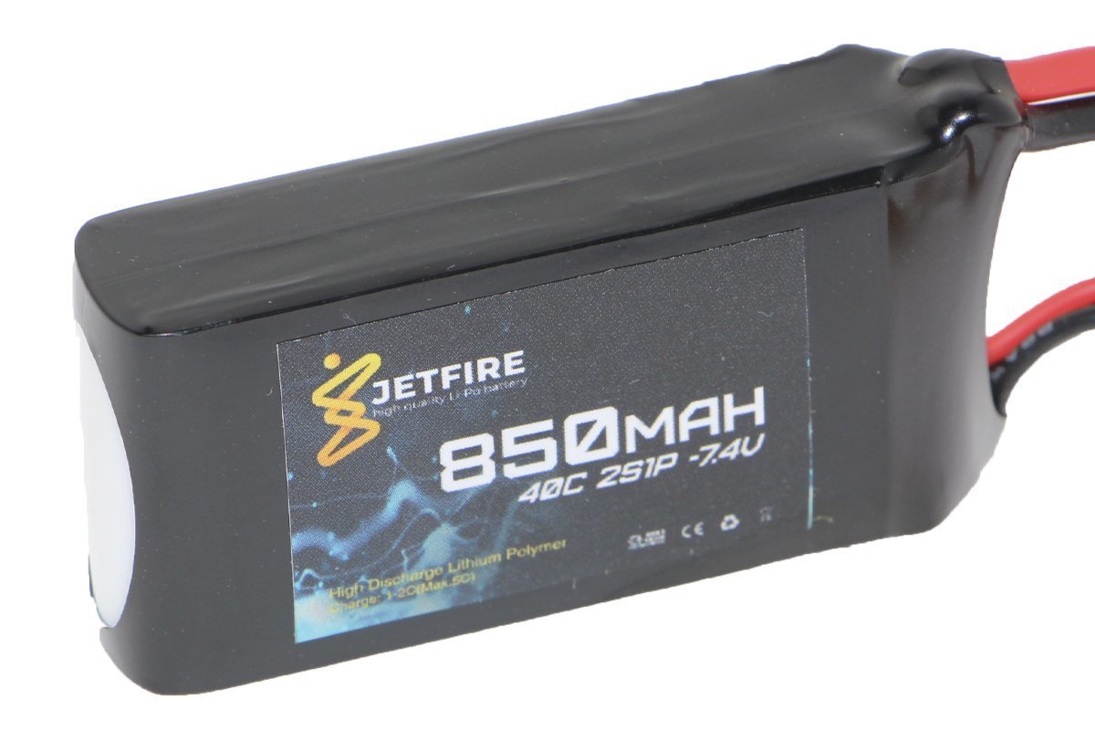 7.4V 850mAh 40C Li-Po Batareya 2S JetFire Batareya