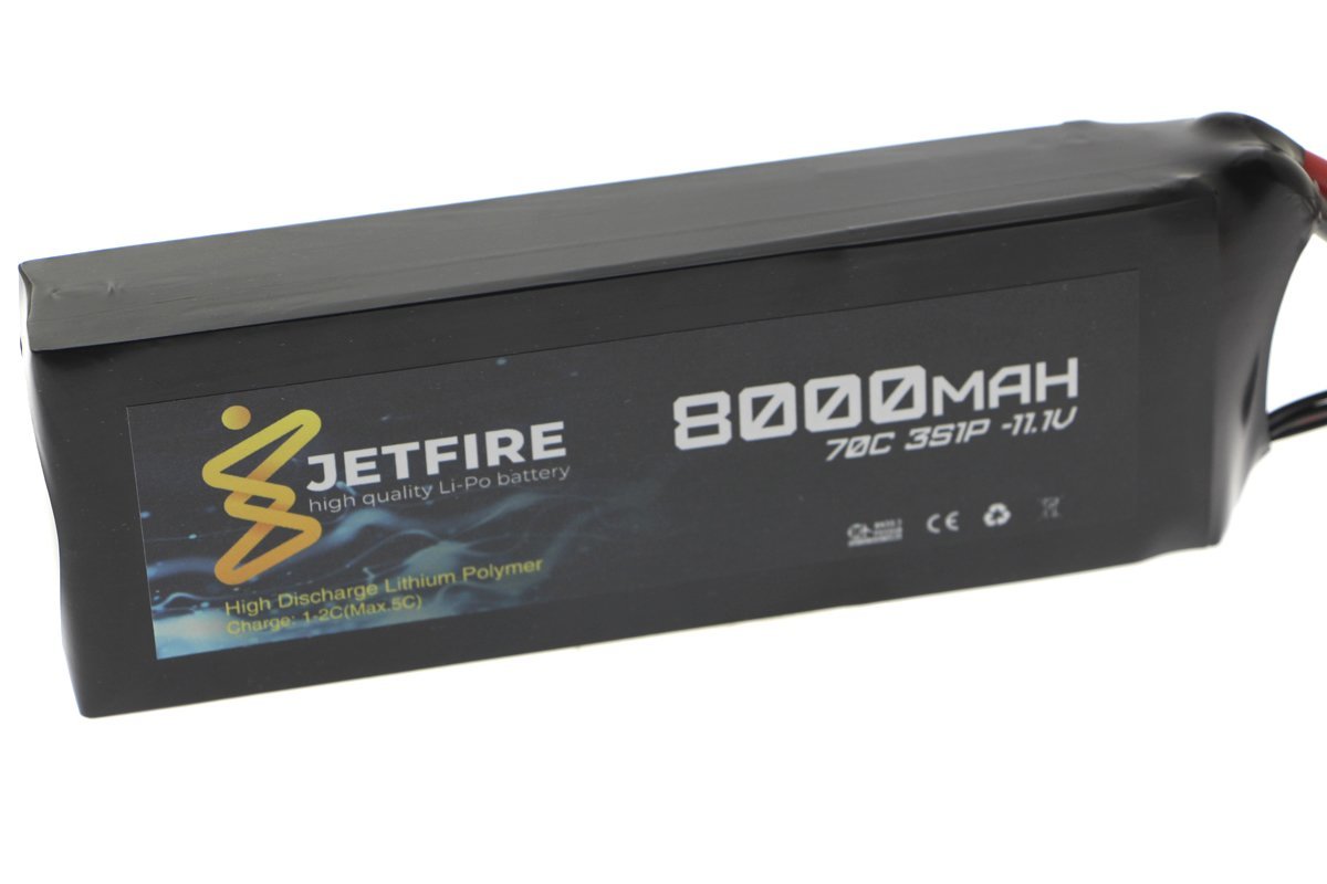 11.1V 8000mAh 70C Li-Po Batareya 3S JetFire Batareya