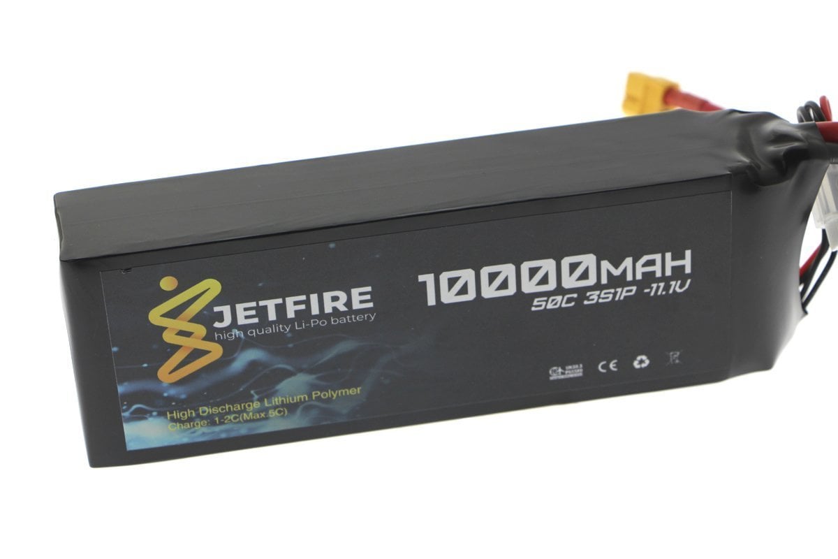 11.1V 10000mAh 50C Li-Po Batareya 3S JetFire Batareya