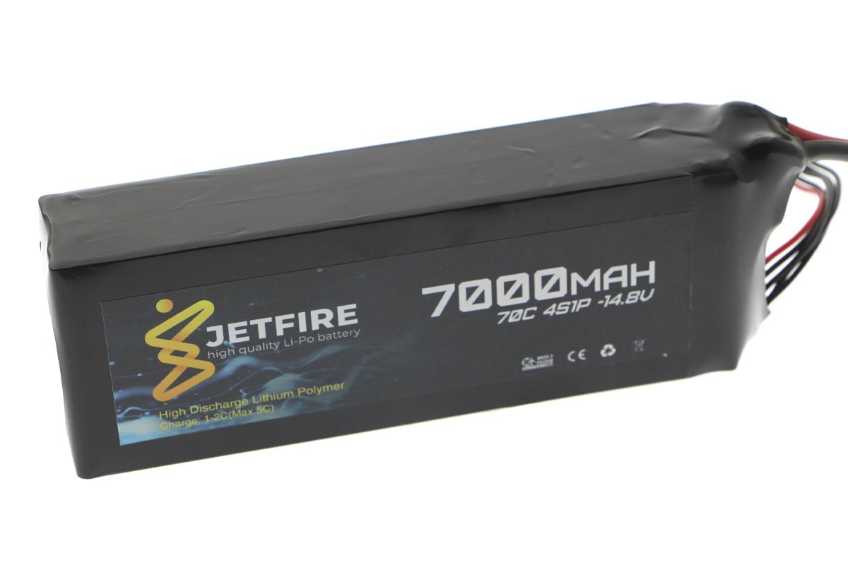 14.8V 7000mAh 70C Li-Po Batareya 4S JetFire Batareya