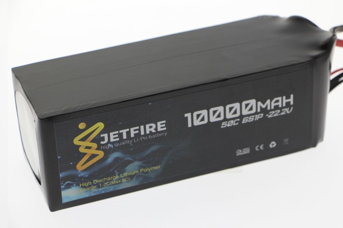 22.2V 10000mAh 50C Li-Po Batareya 6S JetFire Batareya