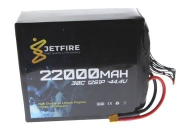 44.4V 22000mAh 30C Li-Po Batareya 12S JetFire Batareya