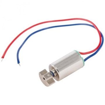 4.5 mm x 8 mm Mini Kabelli Vibrasiya Motoru - Metal Gövdə