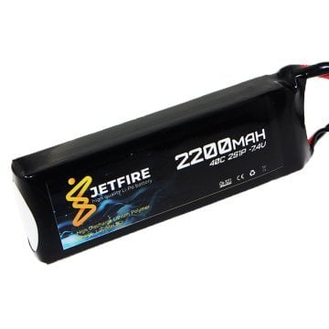 7.4V 2200mAh 40C Li-Po Batareya 2S JetFire Batareya