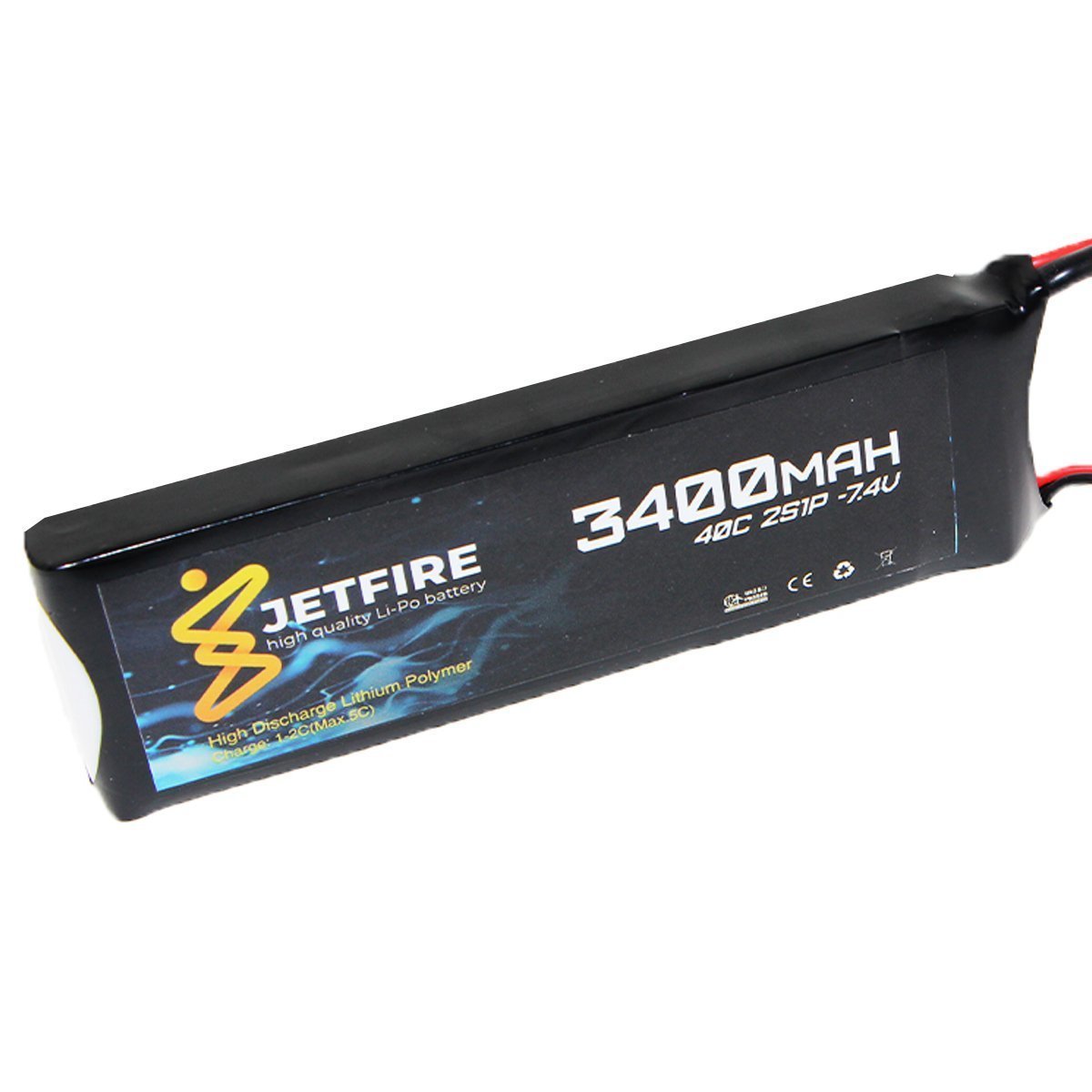 7.4V 3400mAh 40C Li-Po Batareya 2S JetFire Batareya