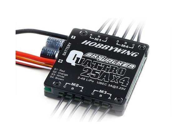 25Ax4 Quattro ESC - 4'lü Fırçasız Motor Sürücü Modulu