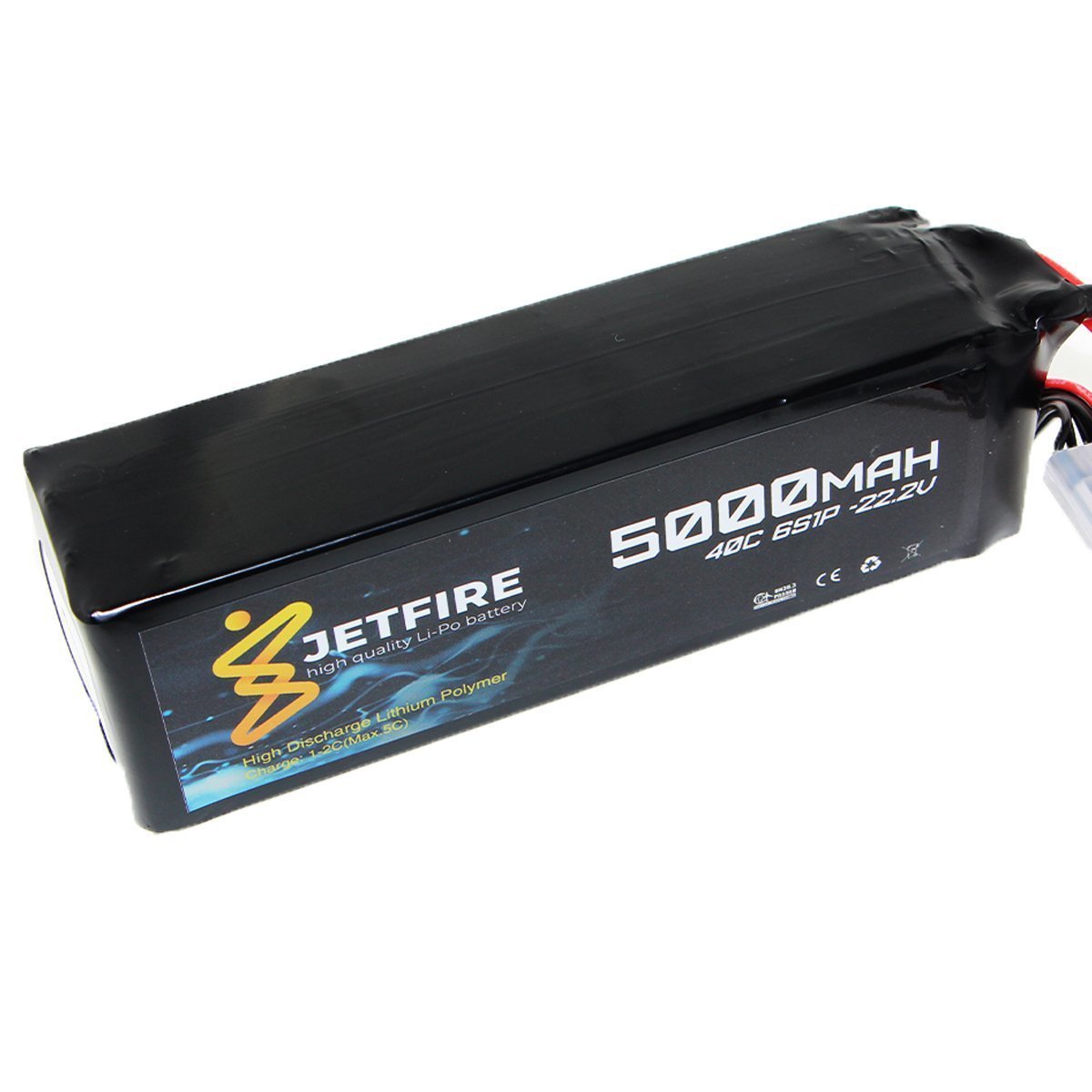 22.2V 5000mAh 40C Li-Po Batareya 6S JetFire Batareya