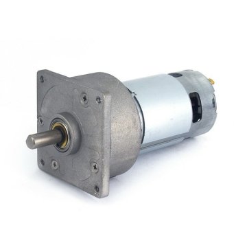 24V 10 RPM 60mm Reduktorlu Kvadrat Flanşlı DC Motor