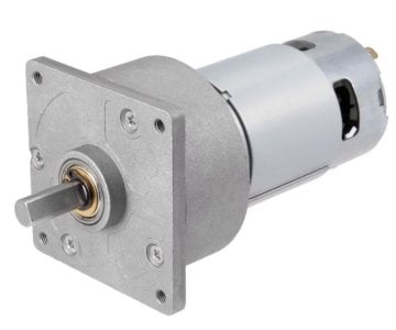 24V 400 RPM 60mm Reduktorlu Kvadrat Flanşlı DC Motor