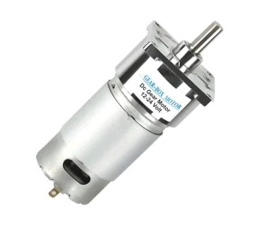 24V 60 RPM 42mm Reduktorlu Kvadrat Flanşlı Uzun DC Motor