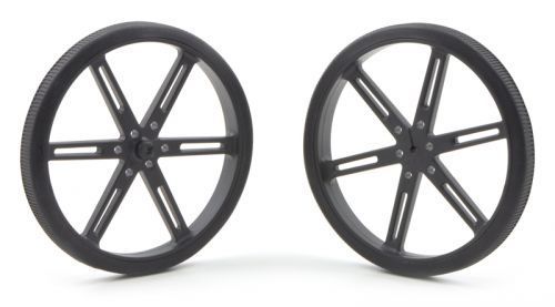 Pololu 80x10mm Təkər Cütü (Qara)