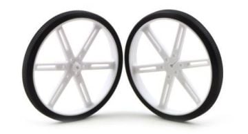 Pololu 70x8mm Təkər Cütü (Ağ)