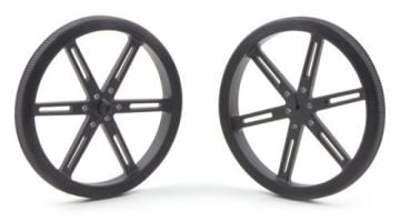 Pololu 70x8mm Təkər Cütü (Qara)