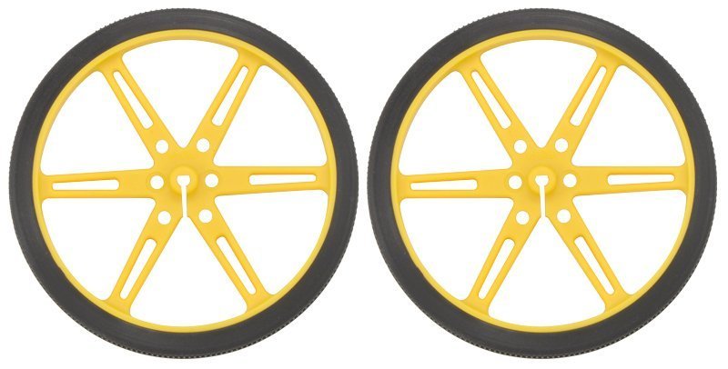 Pololu 70x8mm Təkər Cütü (Sarı)