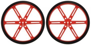Pololu 70x8mm Təkər Cütü (Qırmızı)