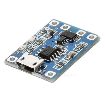 TP4056 3.7V Şarj Aləti - 5V 1A Lithium Battery Charger