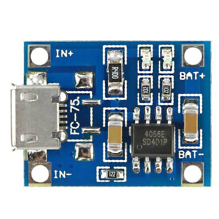 TP4056 3.7V Şarj Aləti - 5V 1A Lithium Battery Charger